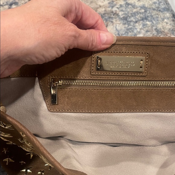 Jimmy Choo Beige Star-Studded Bag and Wallet - Picture 2 of 11